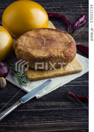 Homemade sheep and cow's cheese Homemade sheep and cow's cheese 37033734
