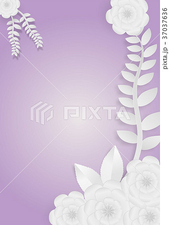 Flowers with vines on a purple background Flowers with vines on a purple background 37037636