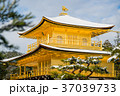 Kinkakuji golden pavilion temple with snow 37039733