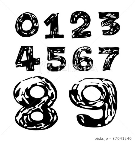 Numbers hand draw  icon 37041240