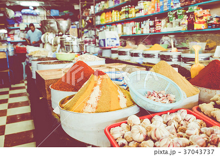 Selection of spices on a traditional market Selection of spices on a traditional market 37043737