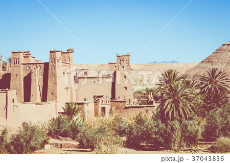 Panorama of Ait Ben Haddou Casbah  37043836