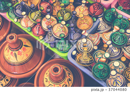 Tajines in the market, Marrakesh,Morocco Tajines in the market, Marrakesh,Morocco 37044080
