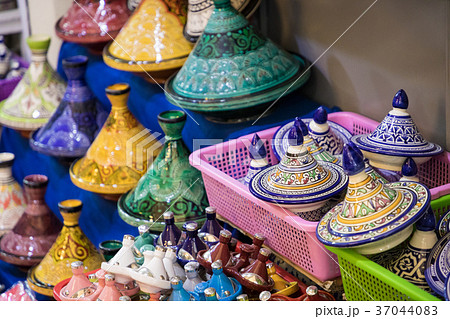 Tajines in the market, Marrakesh,Morocco 37044083