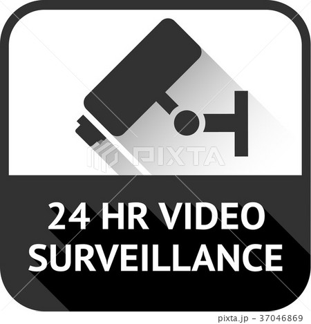 video surveillance on black square 37046869
