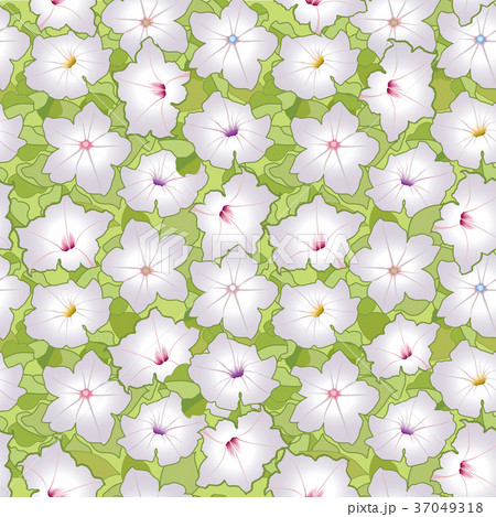 Floral pattern. Flower tile ornamental background 37049318
