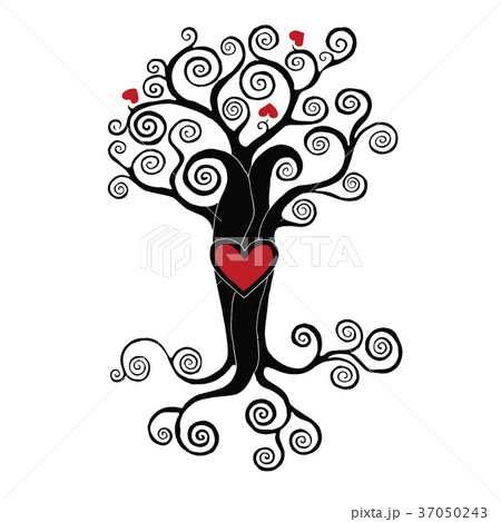 tree with hearts tree with hearts 37050243