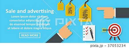 Sale and advertising banner horizontal concept Sale and advertising banner horizontal concept 37053234