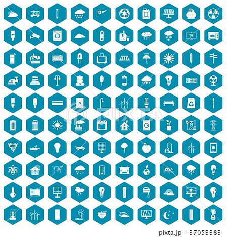 100 windmills icons sapphirine violet 37053383