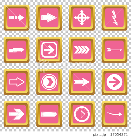 Arrow icons pink Arrow icons pink 37054271