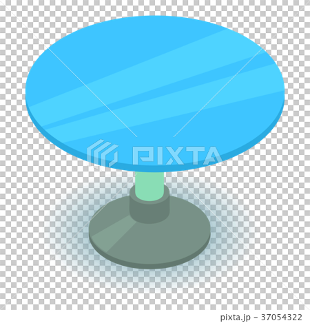 Round table icon, isometric 3d style Round table icon, isometric 3d style 37054322