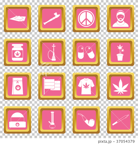 Rastafarian icons pink 37054379