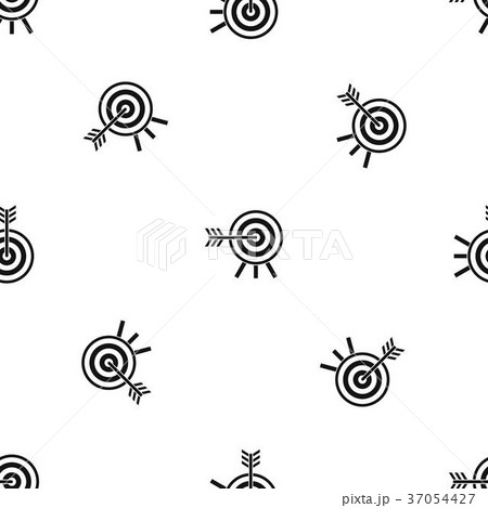 Darts pattern seamless black Darts pattern seamless black 37054427