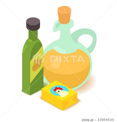 Butter icon, cartoon isometric 3d style 37054535