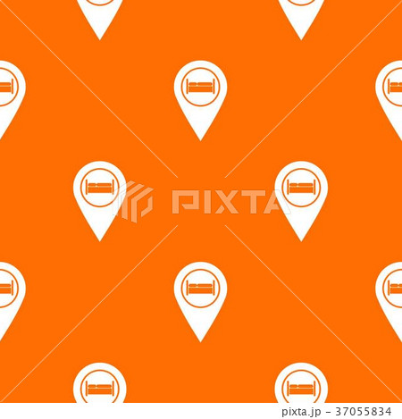 Bed, hostel, hotel sign pattern seamless 37055834