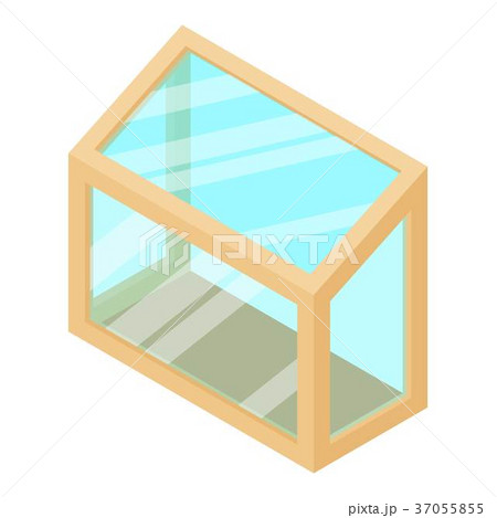 Balcony window frame icon, isometric 3d style Balcony window frame icon, isometric 3d style 37055855