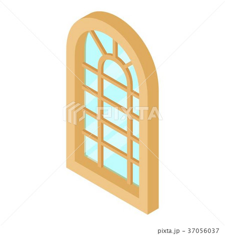 Palace window frame icon, isometric 3d style Palace window frame icon, isometric 3d style 37056037