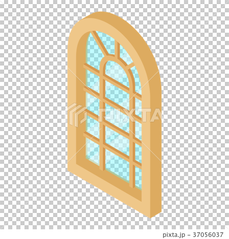 Palace window frame icon, isometric 3d style Palace window frame icon, isometric 3d style 37056037