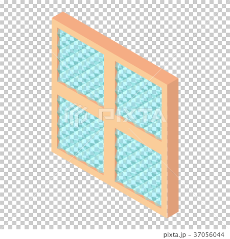 Square window frame icon, isometric 3d style 37056044
