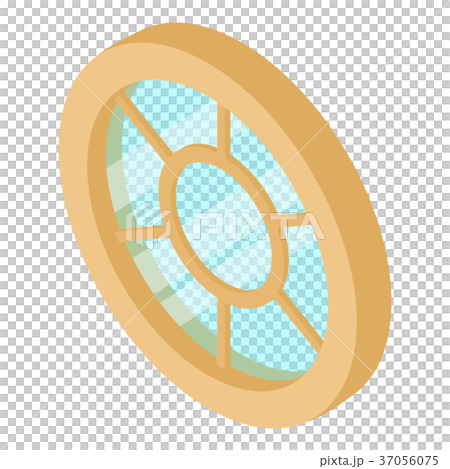 Roof window frame icon, isometric 3d style Roof window frame icon, isometric 3d style 37056075