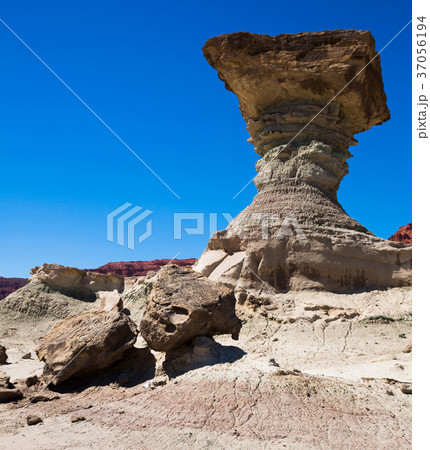 Geological formations in Ischigualasto 37056194