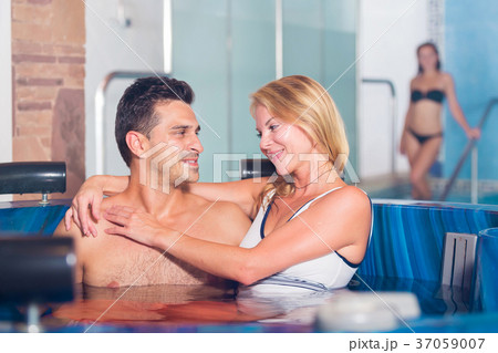Man and woman are enjoying of relax together Man and woman are enjoying of relax together 37059007