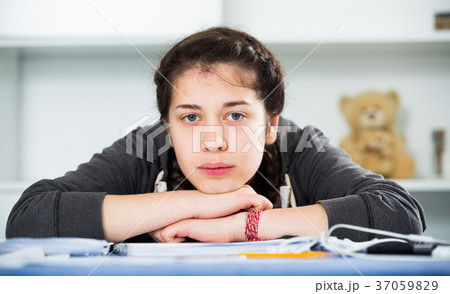 Girl being sad 37059829