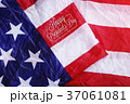 Happy President's Day Typography on USA Flag 37061081