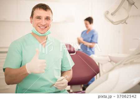 Adult doctor dentist in uniform 37062542