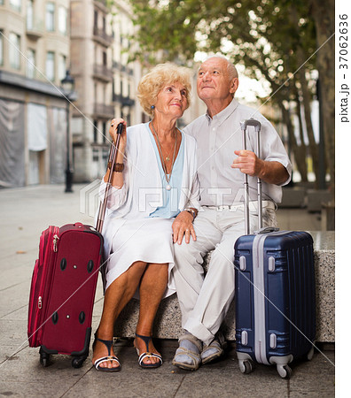 Mature spouses enjoying joint vacation 37062636