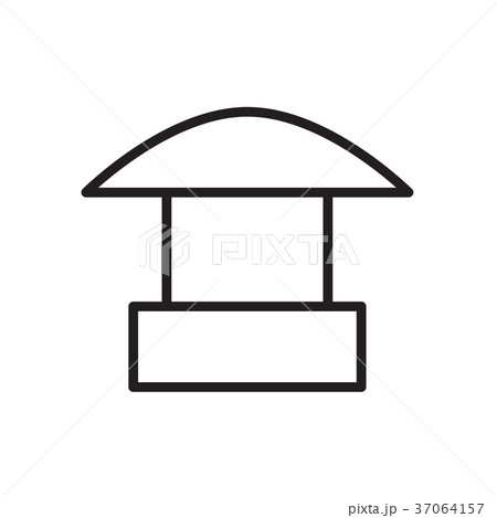 Sales booth icon Vector illustration, EPS10 . Sales booth icon Vector illustration, EPS10 . 37064157