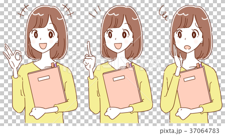 Illustration of young woman Illustration of young woman 37064783