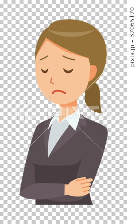 穿西裝的女商人很沮喪 穿西裝的女商人很沮喪 37065170