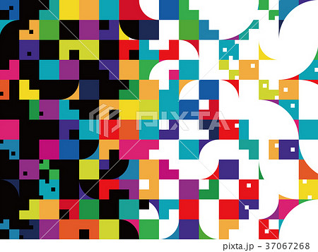 背景　模様　カラフル 37067268