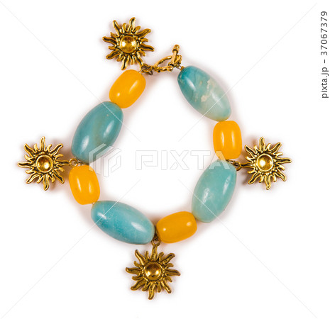 Elegant bracelet isolated on white background Elegant bracelet isolated on white background 37067379