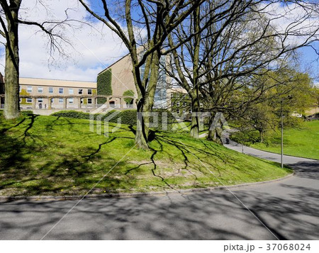 オーフス大学公園から見える大学図書館 37068024