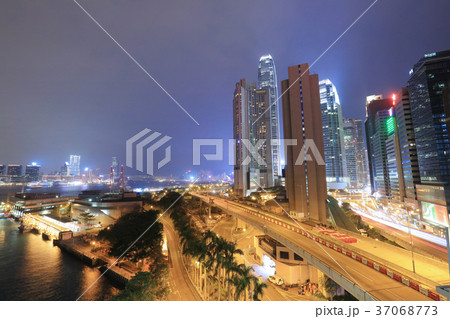 CBD at night of central hong kong 37068773