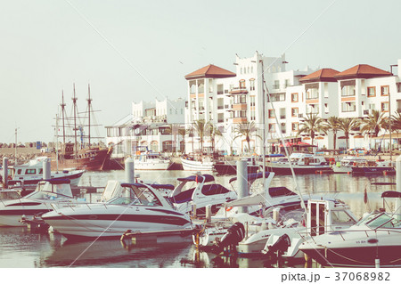 Boats at the Marina harbour in Agadir Boats at the Marina harbour in Agadir 37068982