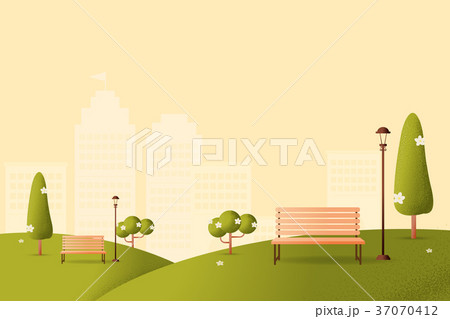 park Vector texture style concept illustration. park Vector texture style concept illustration. 37070412