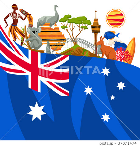 Australia background design. Australian 37071474