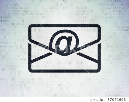 Business concept: Email on Digital Data Paper 37071608