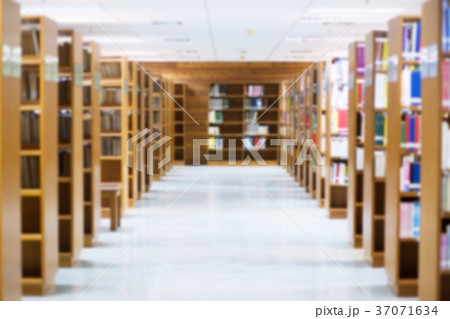 Blur image of picture large public library Blur image of picture large public library 37071634