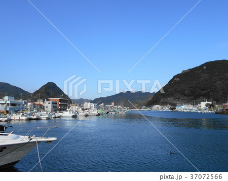 南伊豆下田港の海と船舶と青空の風景 37072566