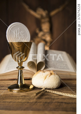 Sacrament of communion, Eucharist symbol 37074228