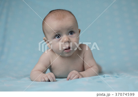 Portrait of cute baby Portrait of cute baby 37074599