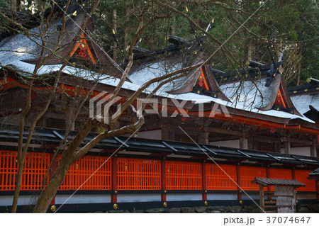 雪の丹生都比売神社　かつらぎ町　和歌山県 37074647