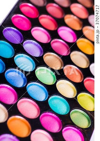 Set of colourful shadow for make-up isolated on 37074717