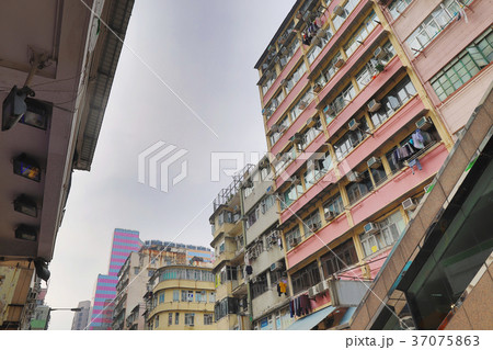 old apartment building District at Mog kok old apartment building District at Mog kok 37075863