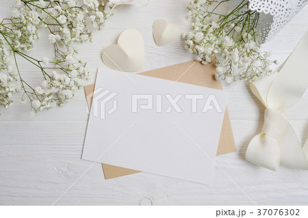 mockup Letter with a calligraphic pen greeting 37076302