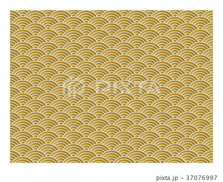 和柄 波模様 のイラスト素材